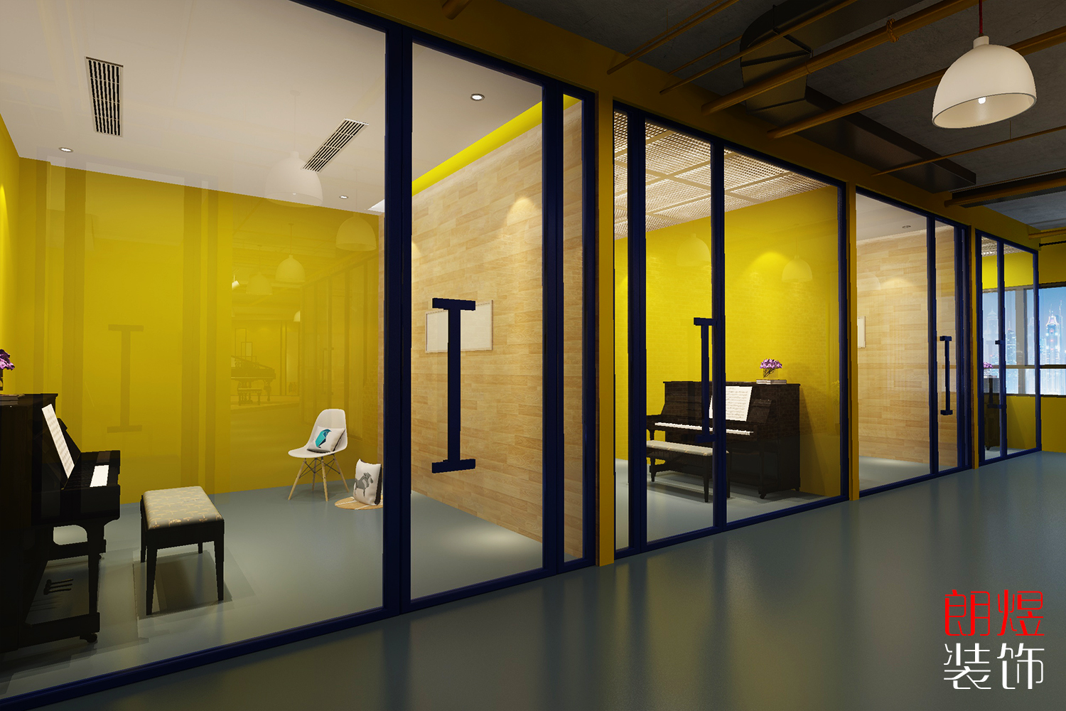 現代音樂藝術學校裝修效果圖