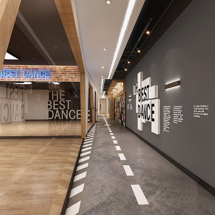 街舞培訓機構裝修設計效果圖