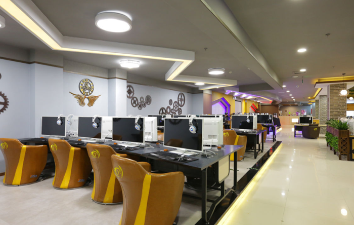 特點風格網咖墻面裝飾效果圖