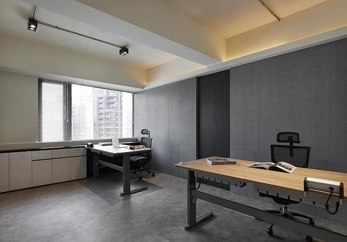 工業風主管經理辦公區效果圖