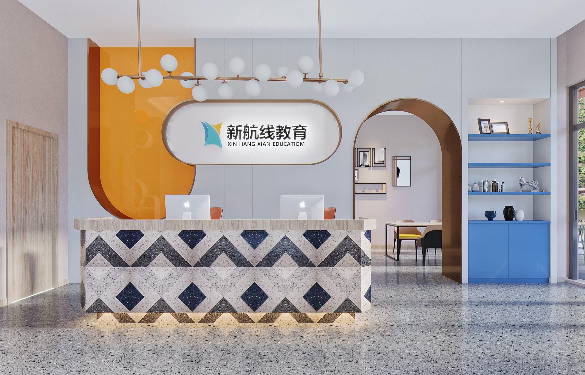 時尚教育培訓裝修設計效果圖他