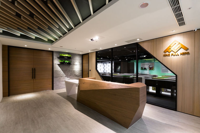 教育機(jī)構(gòu)前臺背景墻裝修設(shè)計效果圖