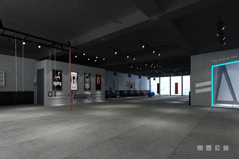 工業風跆拳道館設計效果圖