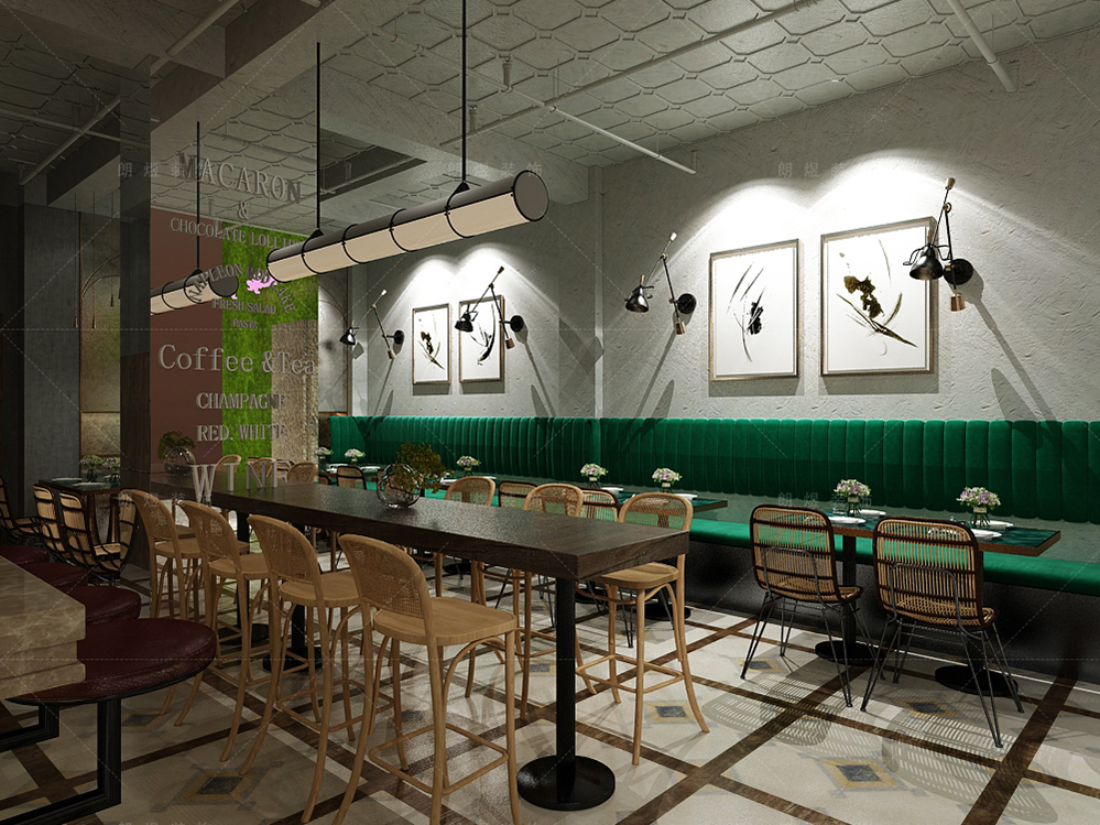 時尚小型網紅酒吧裝修效果圖