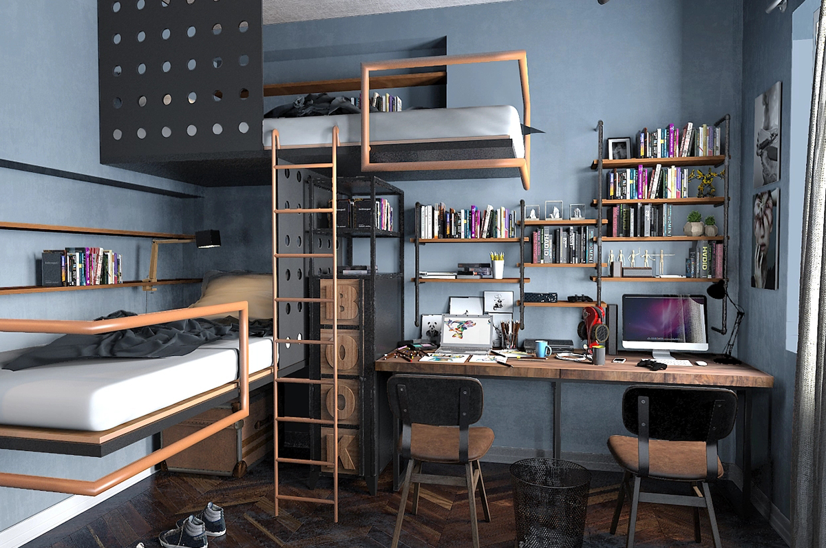 工廠廠房宿舍裝修設計效果圖