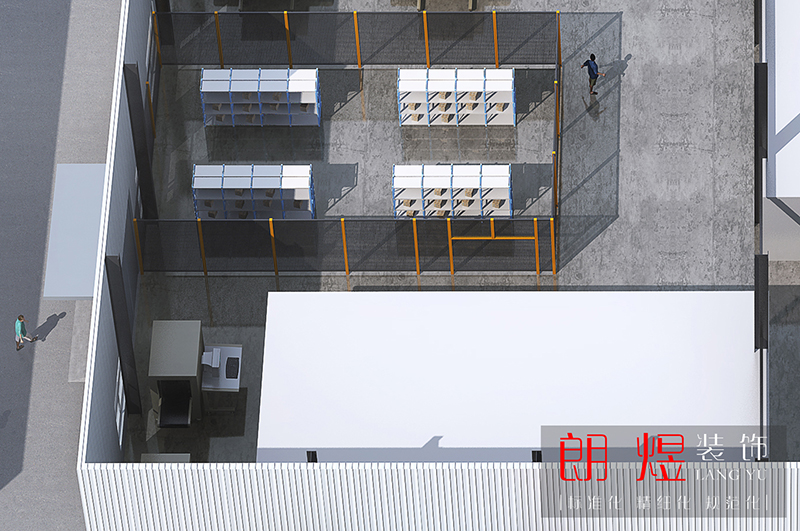 成都新都區工業園區2000平廠房裝修設計效果圖